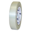 Intertape Filament Strapping/Packing Tape, 3" Core, 1" x 60 yd, Transparent, PK9 RG3001